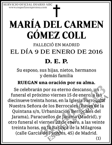 María del Carmen Gómez Coll
